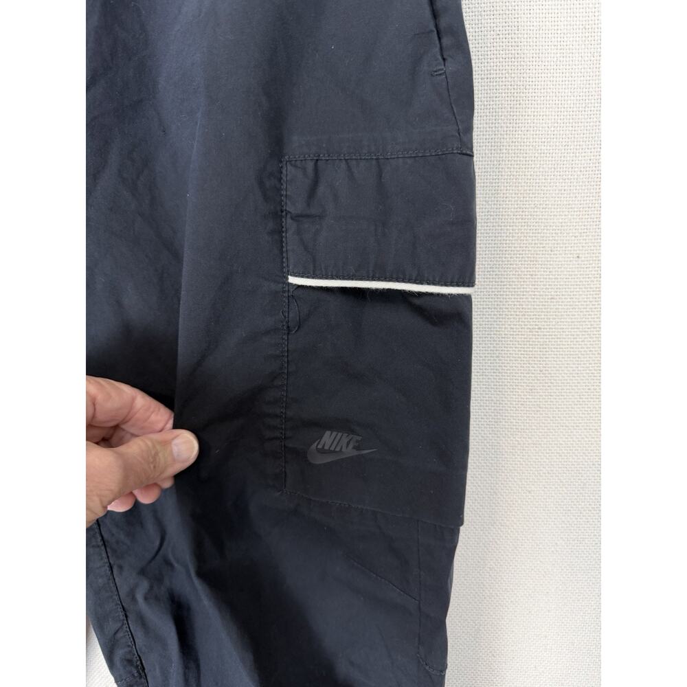 Nike Black Joggers with White Zip Accent - Picture 2 of 15